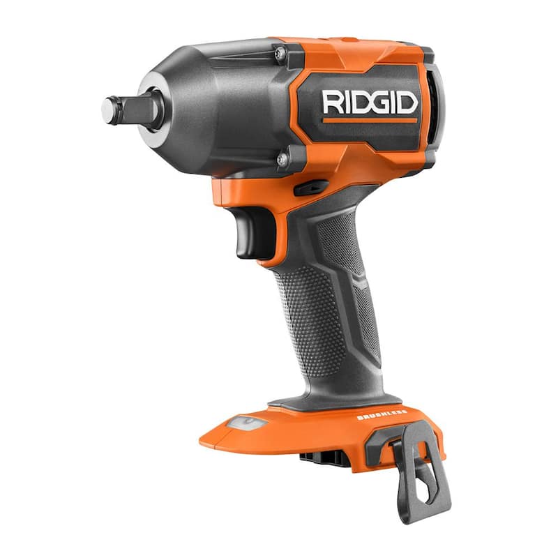 Llave de impacto inalámbrica RIDGID 18V sin escobillas de 4 modos y 1/2 pulgadas con anillo de fricción (solo herramienta) - R86012B