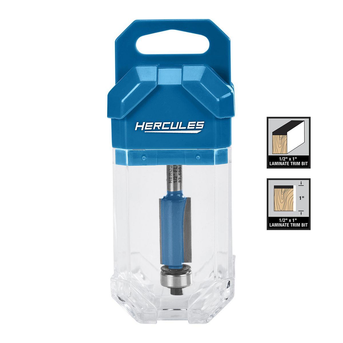 Hércules 1/2 pulg. x 1 pulg. Broca de acabado laminado para router con mango de 1/4 de pulgada - 59255