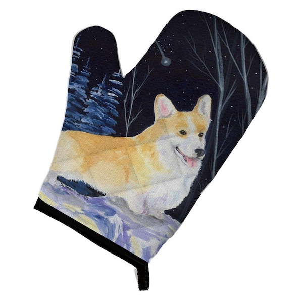 Carolines Treasures Starry Night Corgi Oven Mitt - SS8353OVMT