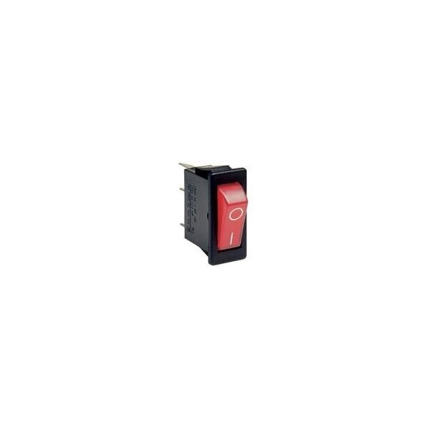 Interruptor basculante arcoeléctrico, SPST, con traba, terminal de conexión rápida, actuador de tipo Softline Matt, montaje en panel - H5503AABR7