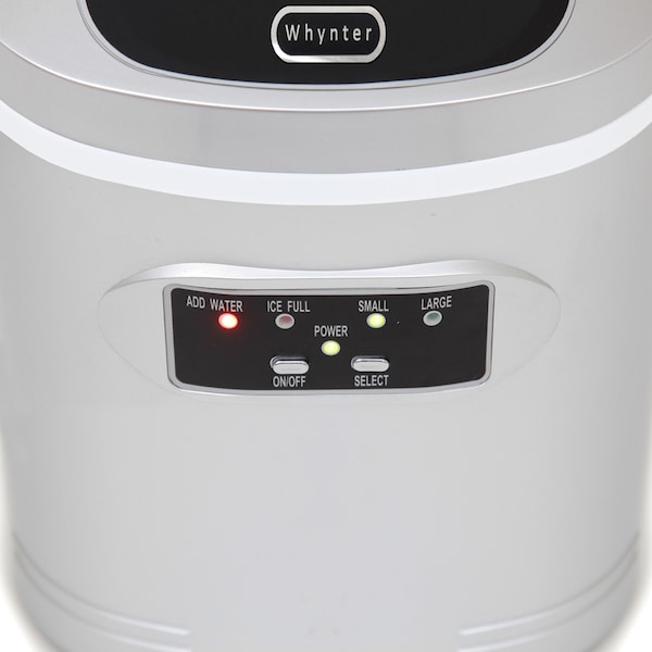 Whynter 9-1/2" W X 13″ H X 14″ D Ice Maker, Ice Production Per Day: 27 lbs. - IMC-270MS