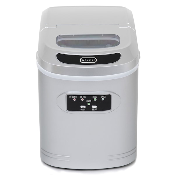 Whynter 9-1/2" W X 13″ H X 14″ D Ice Maker, Ice Production Per Day: 27 lbs. - IMC-270MS