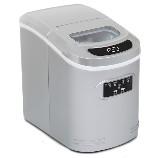 Whynter 9-1/2" W X 13″ H X 14″ D Ice Maker, Ice Production Per Day: 27 lbs. - IMC-270MS
