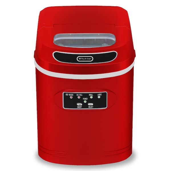 Whynter 9-1/2" W X 13″ H X 14″ D Ice Maker, Ice Production Per Day: 27 lbs. - IMC-270MR