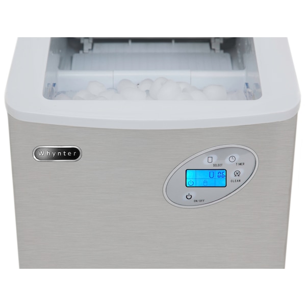 Whynter 15" W X 17" H X 17" D Ice Maker, Ice Production Per Day: 49 lbs. - IMC-490SS