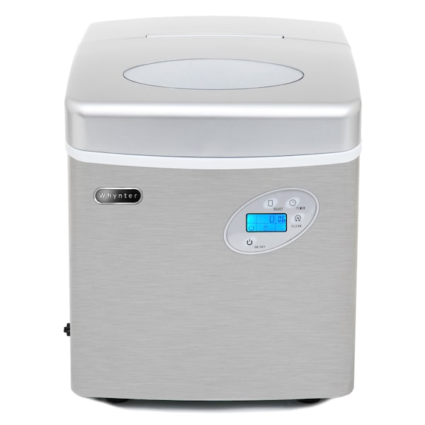 Whynter 15" W X 17" H X 17" D Ice Maker, Ice Production Per Day: 49 lbs. - IMC-490SS