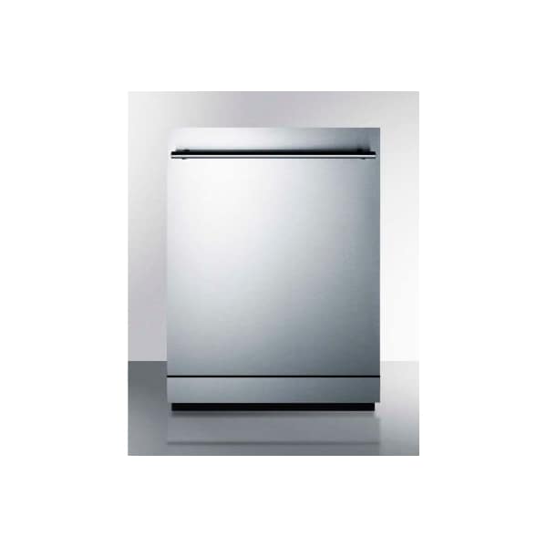 Summit Appliance Div. Summit-Dishwasher, Energy Star, 12 Place Settings, 23-1/2"W x 22-1/2"D x 34"H, S/S - DW2435SS