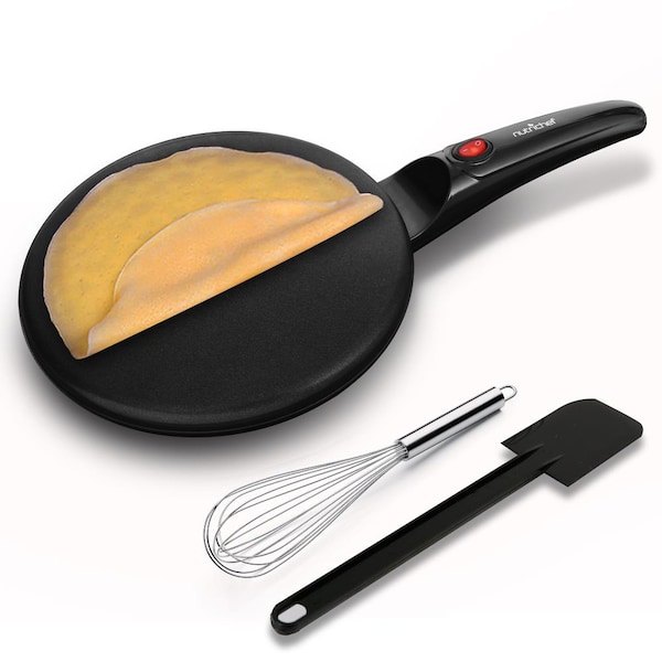 Nutrichef Electric Griddle - Crepe Maker Hot Plate Cooktop, PKCRM08.5 - PKCRM08.5