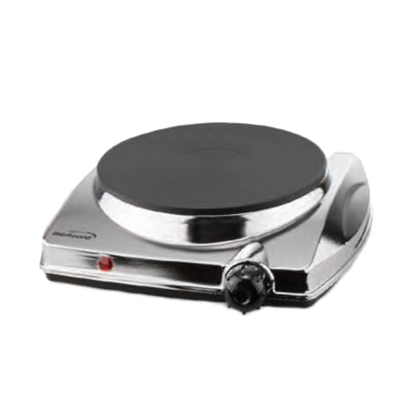 Brentwood Appliances Electric 1000 Watt Single Hotplate, Chrome - TS337
