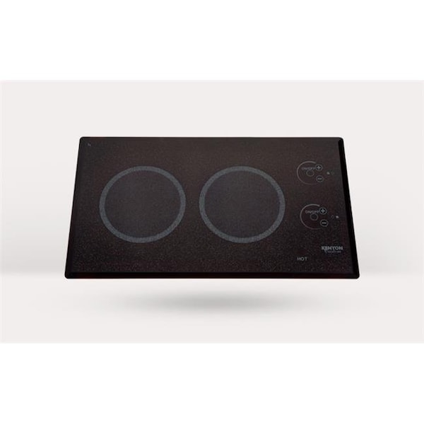 Kenyon Kenyon B41576L Lite-Touch Q 2-burner Trimline Cooktop Landscape; black with touch control - two 6 .5 inch 240V UL - B41576L
