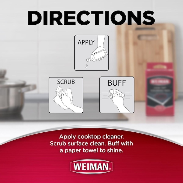 Weiman Products Weiman No Scent Cooktop Cleaner Starter Kit 1 box Sponge - 98A