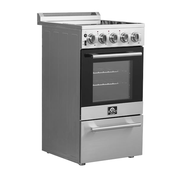 Forno Pallerano 20In. Freestanding Electric Range, 4 elements - FFSEL6052-20