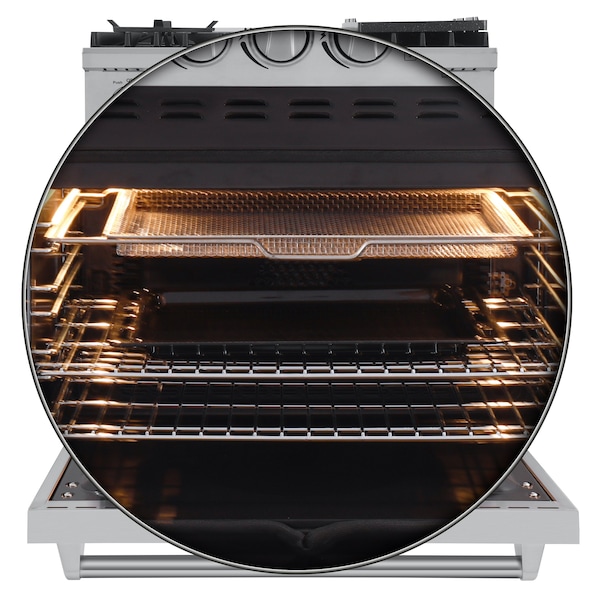 Forno Lazio 30In. Dual Fuel Gas Range & Electric Oven - FFSGS6196-30