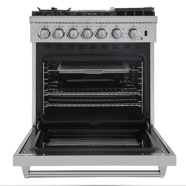 Forno Lazio 30In. Dual Fuel Gas Range & Electric Oven - FFSGS6196-30