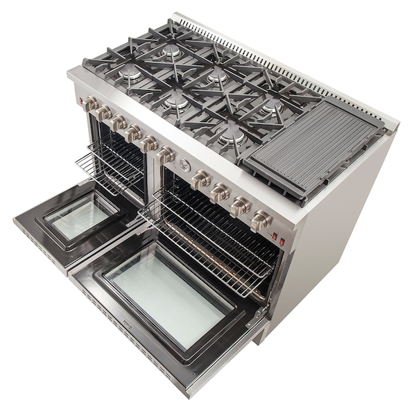 Forno Professional 48In. Freestanding Gas Range with AirFry - FFSGS6291-48