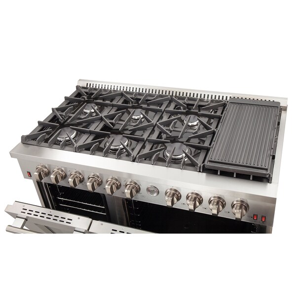 Forno Professional 48In. Freestanding Gas Range with AirFry - FFSGS6291-48