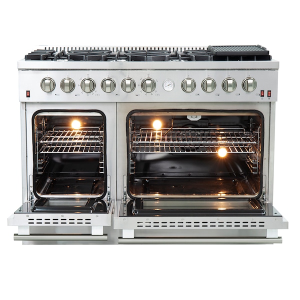Forno Professional 48In. Freestanding Gas Range with AirFry - FFSGS6291-48