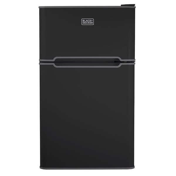 Black & Decker 2 Door Separate True Freezer Mini Fridge - BCRDK32B