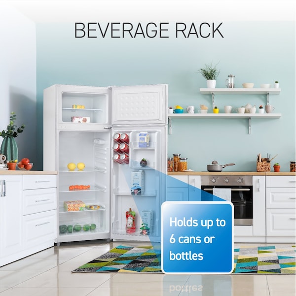 Commercial Cool 7.7 Cu. Ft. Top Mount Refrigerator, White - CCR77LWW