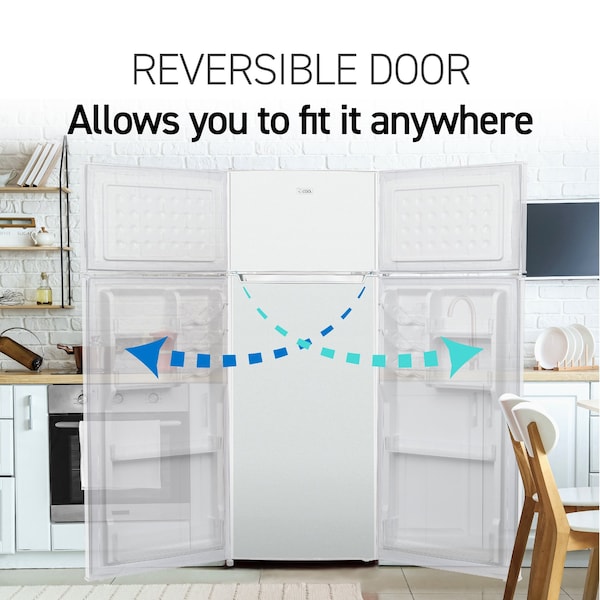 Commercial Cool 7.7 Cu. Ft. Top Mount Refrigerator, White - CCR77LWW
