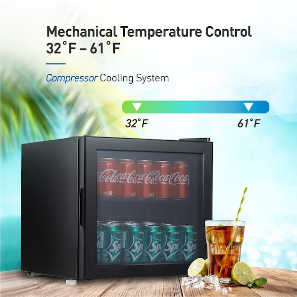 Commercial Cool 51 Cans 12 oz. Beverage Refrigerator - CCB51GB