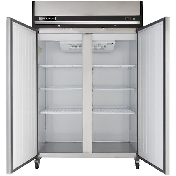 Maxx Cold Reach-in Refrigerator, Double Door, Top Mount 49 CUFT - MXCR-49FD
