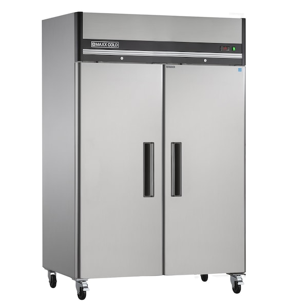 Maxx Cold Reach-in Refrigerator, Double Door, Top Mount 49 CUFT - MXCR-49FD