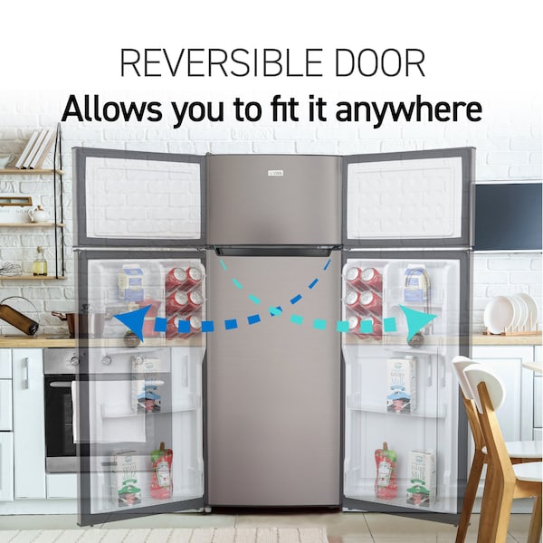 Commercial Cool 7.7 Cu. Ft. Top Mount Refrigerator, STAINLESS STEEL - CCR77LBS