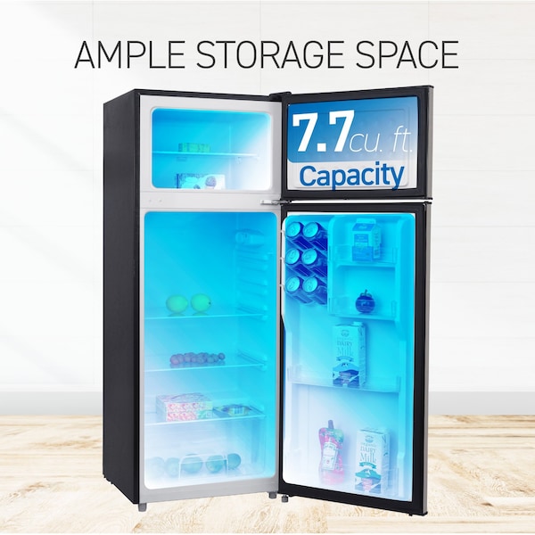 Commercial Cool 7.7 Cu. Ft. Top Mount Refrigerator, STAINLESS STEEL - CCR77LBS