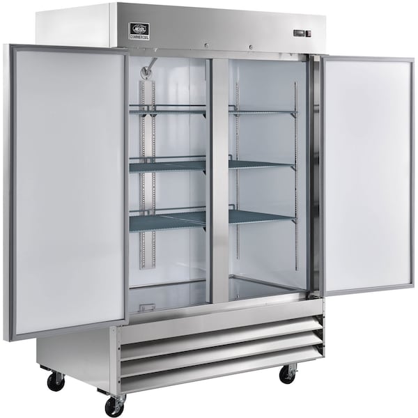 Nexel Reach-in  Freezer, 2 Doors, 54Wx32.2Dx82.5H, 47 Cu. Ft. - CFD-2FF-HC