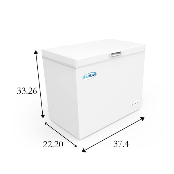 Koolmore Comercial Deep Chest Freezer with Two Wire Basket, 7 cu. ft. Food and Meat Storage - SCF-7C