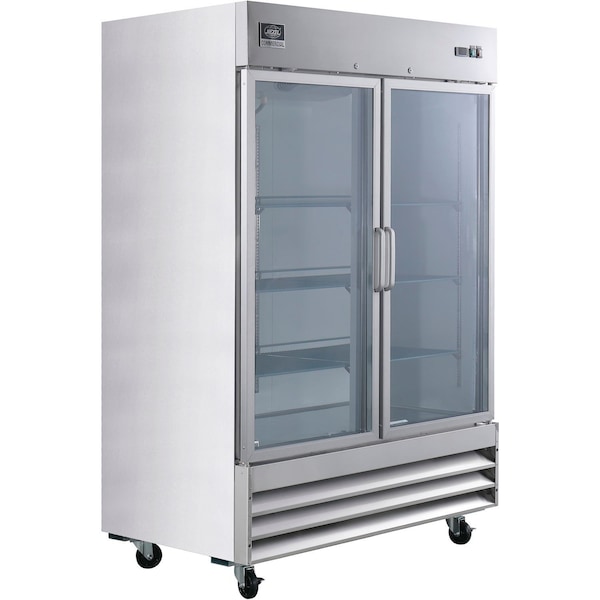 Nexel Reach In Freezer, 2 Glass Doors, 47 Cu. Ft. - CFD-2FF-G-HC