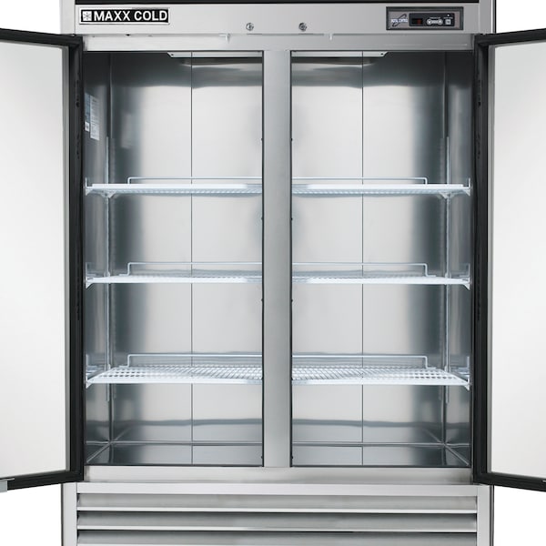 Maxx Cold Freezer 49 cu.ft., Commercial Upright, Stainless Steel - MCF-49FD