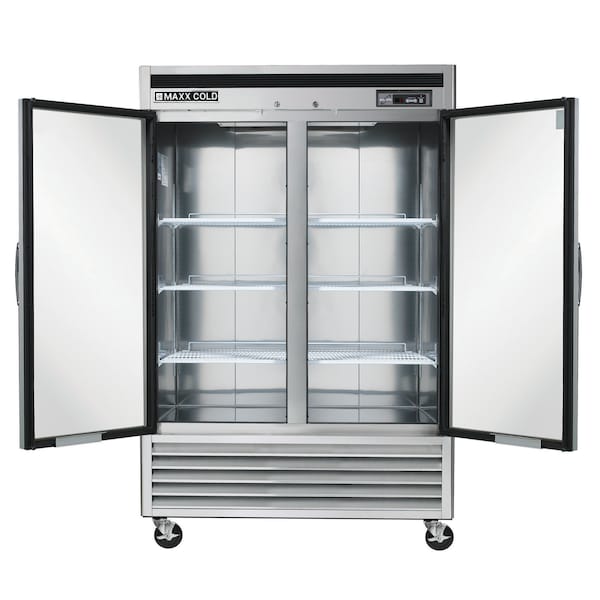 Maxx Cold Freezer 49 cu.ft., Commercial Upright, Stainless Steel - MCF-49FD