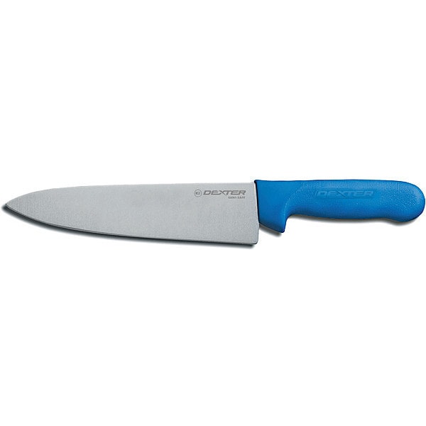 Dexter Russell Chef Knife, 8" L, SS Blade, Blue - 12443C