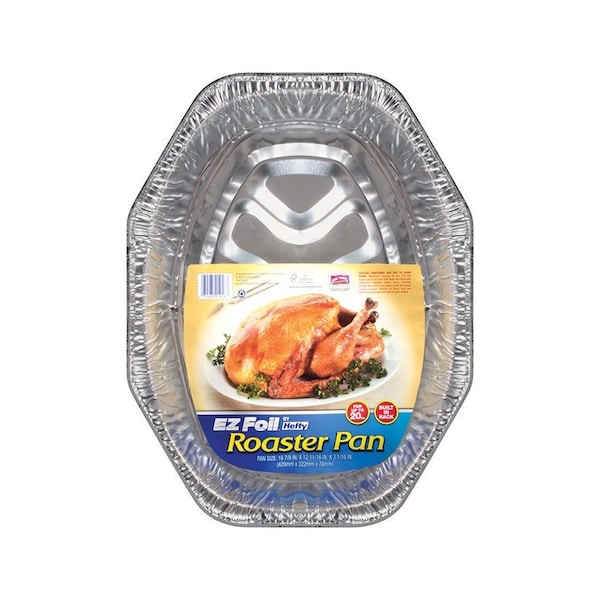 Ez Foil Hefty EZ Foil Aluminum Roaster Pan 20 lb Silver - Z01918