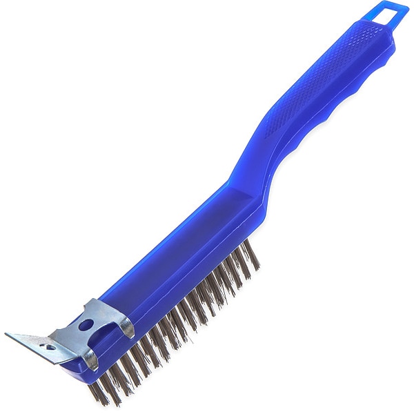 Carlisle Foodservice Scratch Brush, 11.4 in L, Plastic Handle - 4067200