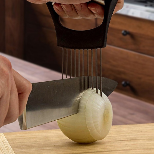 1947Kitchen Multipurpose Stainless Steel Assistant Vegetable and Meat Slicer Holder - TI-CHAMV