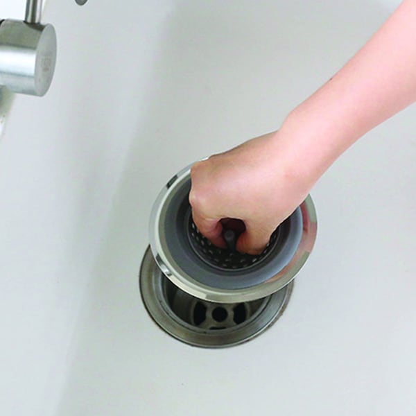 1947Kitchen 2 In 1 Clog-Free Multi-Purpose Silicone Kitchen Sink Strainer And Stopper - TI-BERKD