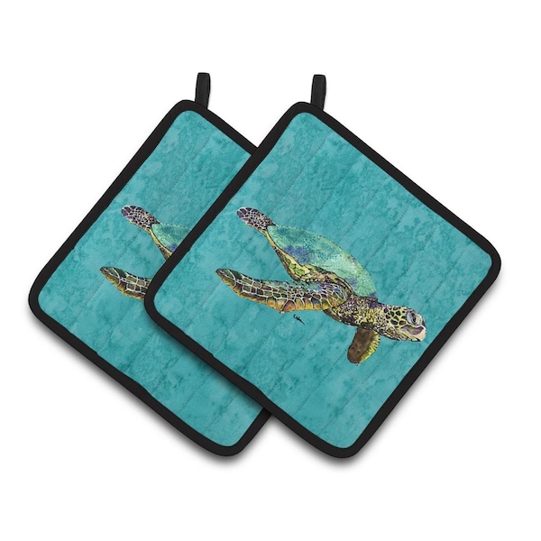 Carolines Treasures Turtle Pair of Pot Holders - 8659PTHD