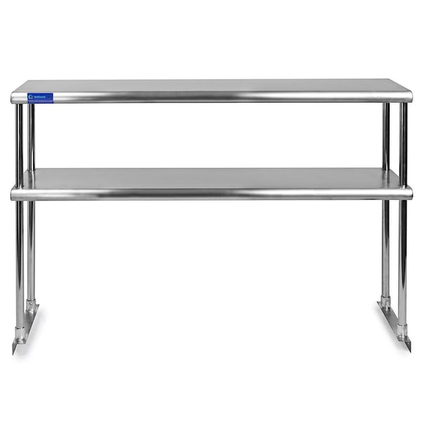 Amgood 12in X 36in Stainless Steel Double-Tier Shelf - AMG DOS-1236