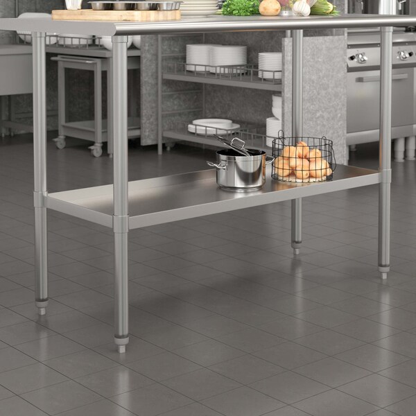 Flash Furniture Galvanized Under Shelf for 24 x 48 Work Tables - NH-GU-2448-GG