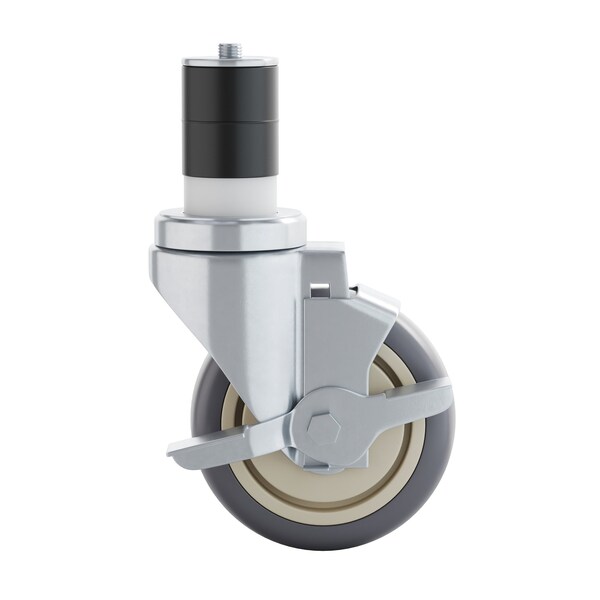 Flash Furniture Summit Set of 4 Commercial Grade HD Kitchen Casters w/2 Swivel Casters and 2 Locking Casters - NH-W01-GG