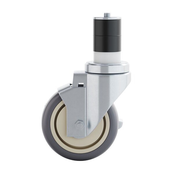 Flash Furniture Summit Set of 4 Commercial Grade HD Kitchen Casters w/2 Swivel Casters and 2 Locking Casters - NH-W01-GG