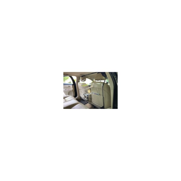 Professional Plastics Foldable Sneeze Guard For Car (K), Car Partition - Clear Vinyl [Each] - CAR-PARTITION-CLEAR-KSK