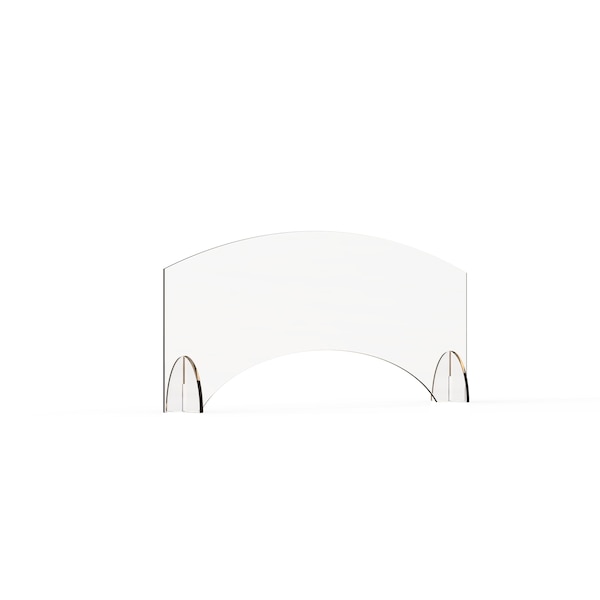 Rosseto Serving Solutions Avant Guarde 36x15.5 Acrylic Sneeze Guard with Pass-Through Window, 1 EA - AG004