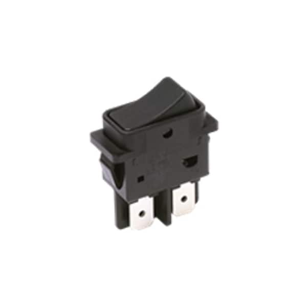 Interruptor basculante C&K Components, Spdt, Off-On-On, enclavado, 6A, 48Vdc, terminal de conexión rápida, actuador basculante, panel - DF72J12P215QA