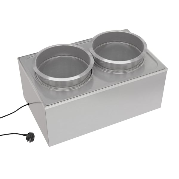 Koolmore Bain Marie Countertop Food Warmer, Soup Station, and Buffet Table Server with Two Serving Pots - CFW-4