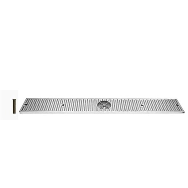 Ubc UBC DTU48SSR 48 in. x 8 in. x 3-4 in. Drip Tray with Rinser - DTU48SSR