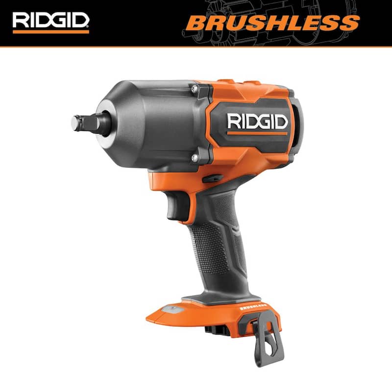 Llave de impacto inalámbrica sin cepillo RIDGID 18V de 4 modos y 1/2 pulgadas de alto torque (solo la herramienta) - R86212B